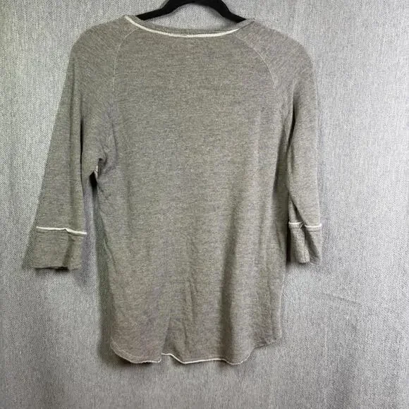 Dolan Anthropologie Women's‎ XS Lace 3/4 Sleeve Floral Top Made USA Classic - Picture 2 of 8